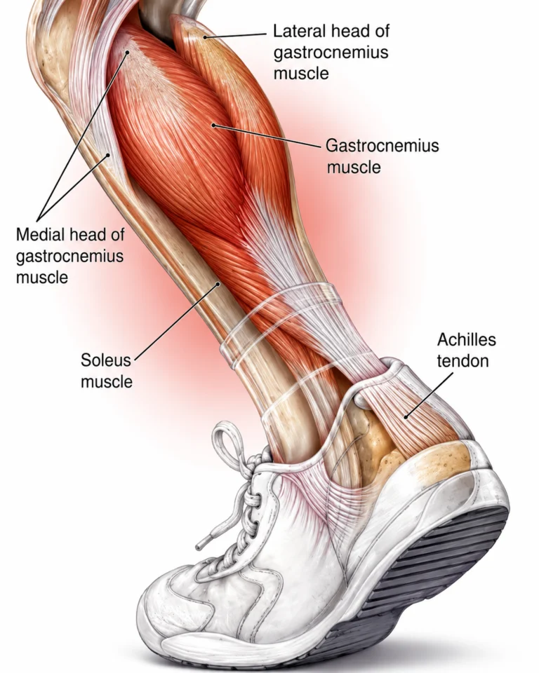 image shwing location of achilles tendon