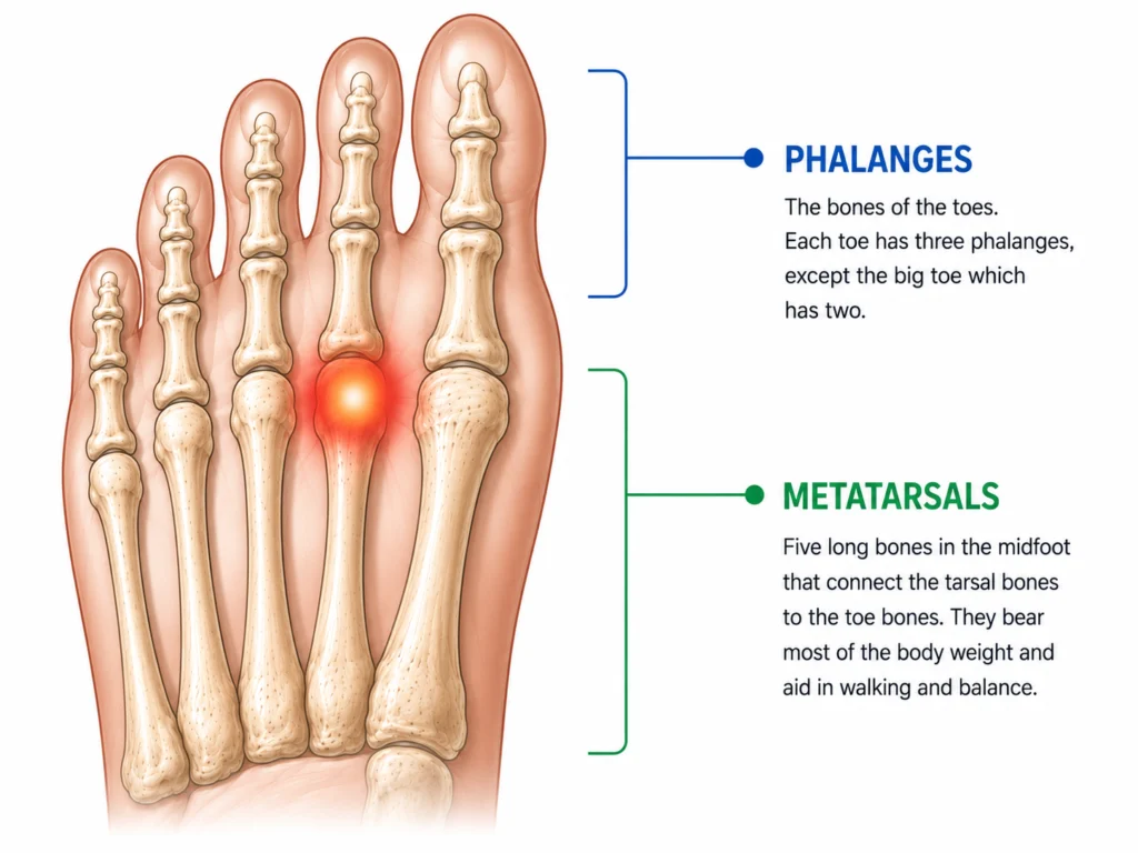 metatarsalgia pain in the forefoot