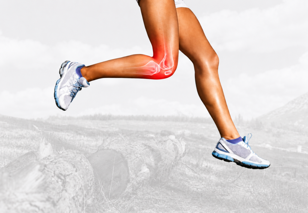 image showing pain areas in runner knee